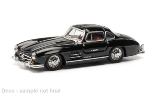 Modelauto Mercedes 300 Base SL (W198) zwart 1/87 Herpa