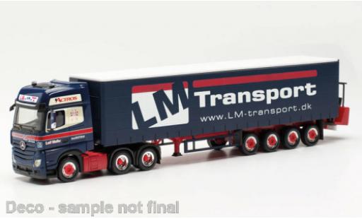 Modelauto Mercedes Actros Bigspace Leif M&Atilde;&para;ller (DK) 1/87 Herpa