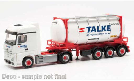 Modelauto Mercedes Actros Bigspace Talke 2018 1/87 Herpa