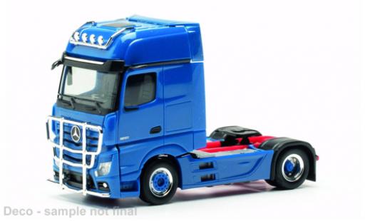 Modelauto Mercedes Actros Gigaspace blauw 1/87 Herpa