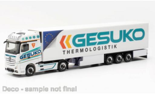 Modelauto Mercedes Actros Gigaspace GESUKO 2018 1/87 Herpa