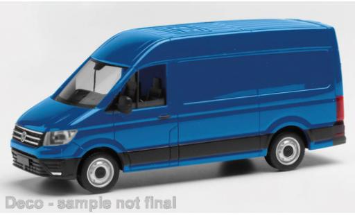 Modelauto Volkswagen Crafter Base bestelwagen HD blauw 1/87 Herpa