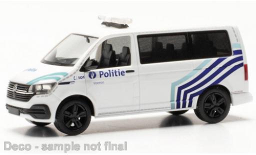 Modelauto Volkswagen T6 T6.1 .1 bus Politie (BE) 1/87 Herpa