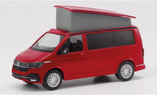 Modelauto Volkswagen T6 T6.1 .1 California Ocean rood 1/87 Herpa