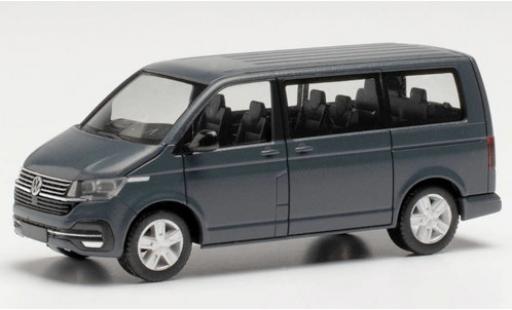 Modelauto Volkswagen T6 T6.1 .1 Caravelle grijs 1/87 Herpa