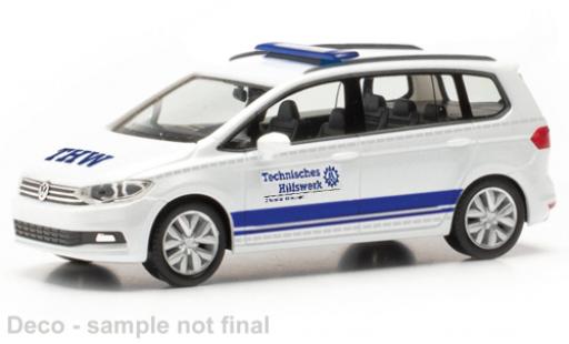 Modelauto Volkswagen Touran Base THW N&Atilde;&para;rvenich 1/87 Herpa