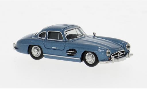 Modelauto Mercedes 300 Base SL blauw 1/87 Herpa