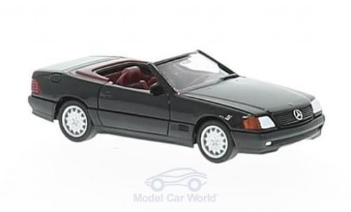 Modelauto Mercedes 500 Base (R129) metallic zwart 1/87 Herpa
