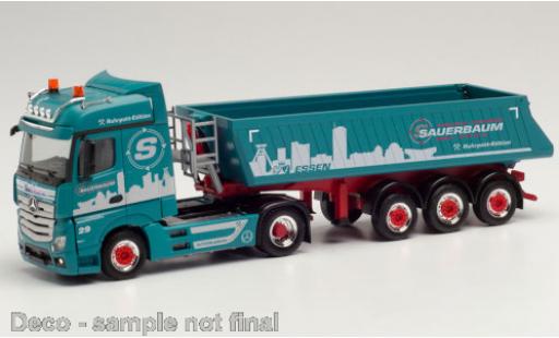 Modelauto Mercedes Actros Bigspace 2.5 Sauerbaum Schmitz Kipp-Sattelzug 1/87 Herpa