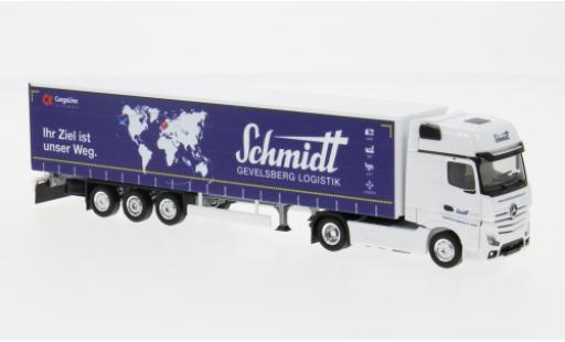 Modelauto Mercedes Actros Gigaspace Schmidt Gevelsberg 1/87 Herpa