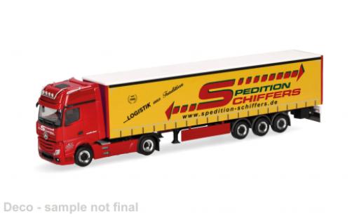 Modelauto Mercedes Actros Gigaspace Spedition Schiffers 1/87 Herpa