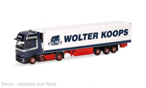 Modelauto Mercedes Actros Base L blauw/wit Wolter Koops 1/87 Herpa