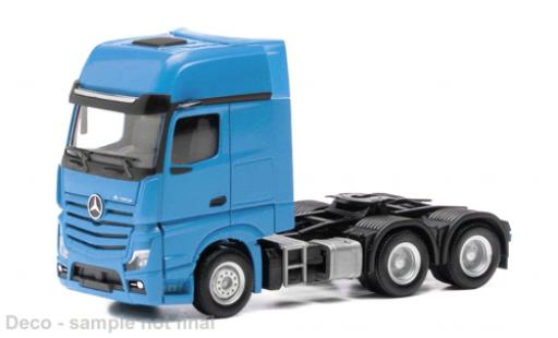 Modelauto Mercedes Actros Gigaspace L blauw 1/87 Herpa