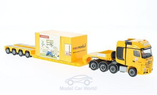 Modelauto Mercedes Actros SLT Max B&Atilde;&para;gl Tieflade-SZ met Ladegut 1/87 Herpa
