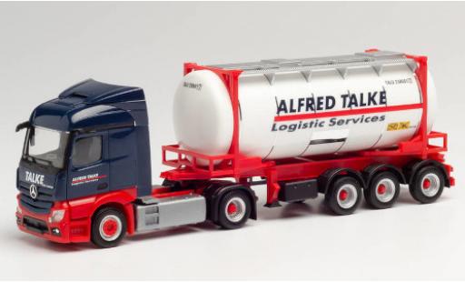 Modelauto Mercedes Actros Streamspace 2.3 Alfred Talke 2018 Swapcontainersattelzug 1/87 Herpa