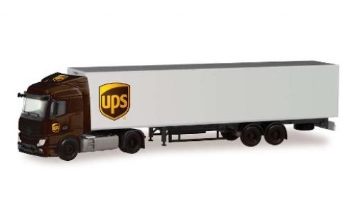 Modelauto Mercedes Actros Streamspace 2.3 UPS wagon conteneur-tracteur 1/87 Herpa