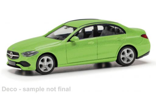 Modelauto Mercedes Classe C Base groen 1/87 Herpa