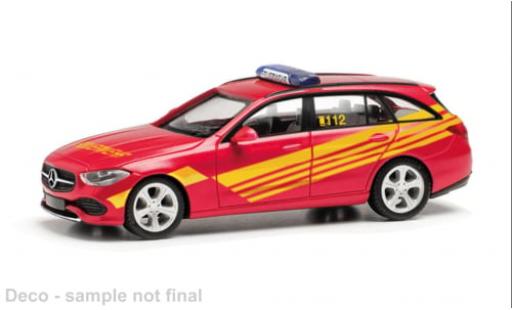 Modelauto Mercedes Classe C T-Modell Brandweer 1/87 Herpa