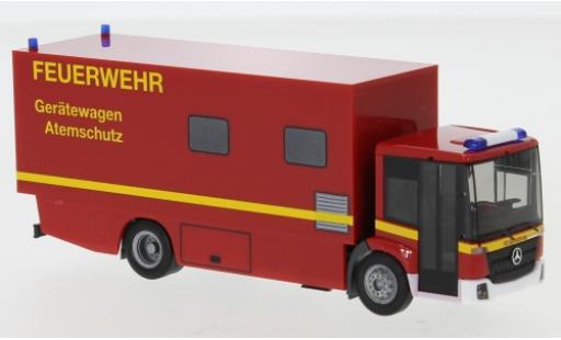 Modelauto Mercedes Econic Feuerwehr Brandweer Ger&Atilde;&curren;tewagen Atemschutz wagon conteneur-Truck 1/87 Herpa