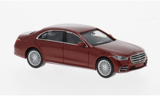 Modelauto Mercedes Classe S Base (V223) rood 1/87 Herpa