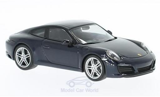 Modelauto Porsche 911 SC Carrera 4 Coupe metallic blauw 1/43 Herpa