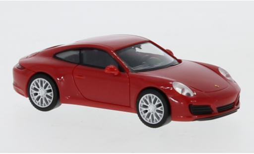Modelauto Porsche 911 4S Carrera rood 1/87 Herpa