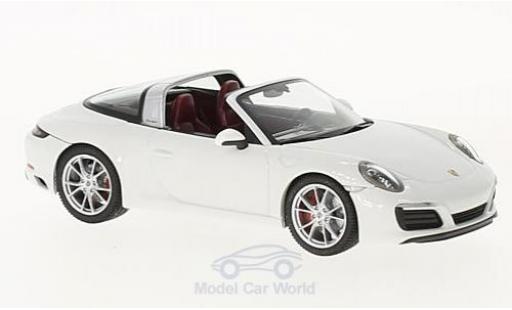 Modelauto Porsche 911 Targa 4S wit 1/43 Herpa