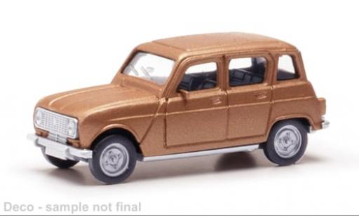 Modelauto Renault 4 Base R metallic beige 1/87 Herpa