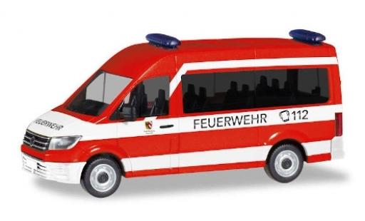 Modelauto Volkswagen Crafter Bus HD MTW Brandweer N&Atilde;&frac14;rnberg-Neundorf 1/87 Herpa