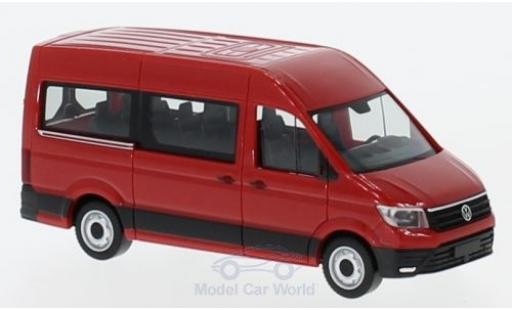 Modelauto Volkswagen Crafter Bus HD rood 1/87 Herpa