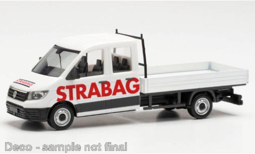Modelauto Volkswagen Crafter Base Doppelkabine laadbak STRABAG 1/87 Herpa