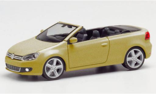 Modelauto Volkswagen Golf Cabriolet Carbriolet metallic beige 1/87 Herpa