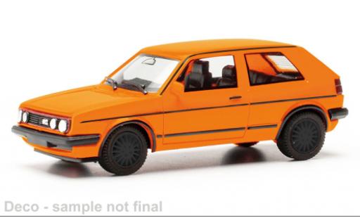 Modelauto Volkswagen Golf GTI II oranje 1/87 Herpa