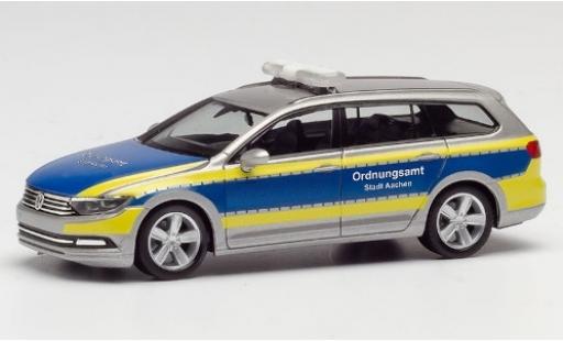 Modelauto Volkswagen Passat Base Variant Ordnungsamt Aachen 1/87 Herpa