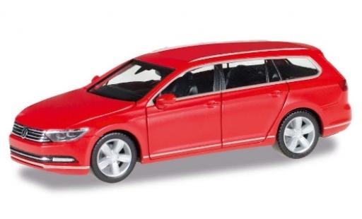 Modelauto Volkswagen Passat Base Variant rood 1/87 Herpa