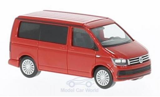 Modelauto Volkswagen T6 T6 California rood 1/87 Herpa