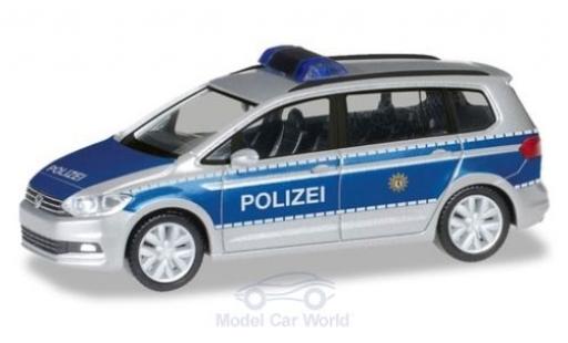 Modelauto Volkswagen Touran Base Politie Berlin 1/87 Herpa