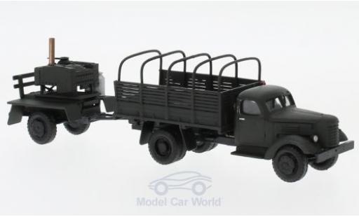 Modelauto Zil 164 Base ZIL NVA in Polen laadbak met Spiegel en Feldk&Atilde;&frac14;chen-Anh&Atilde;&curren;nger 1/87 Herpa