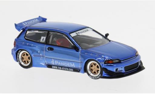 Modelauto Honda Civic Base (EG6) by Pandem blauw 1/64 Pop Race