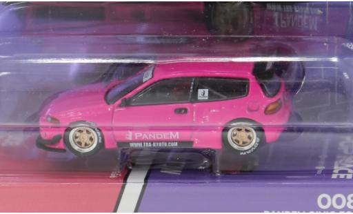 Modelauto Honda Civic Base (EG6) by Pandem roze 1/64 Pop Race