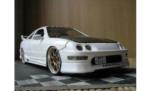 Honda Integra Type R 1/18 Hot Wheels jdm wit modelauto