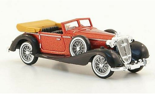 Horch 853 Base 1/87 Busch rood/zwart 1933 modelauto