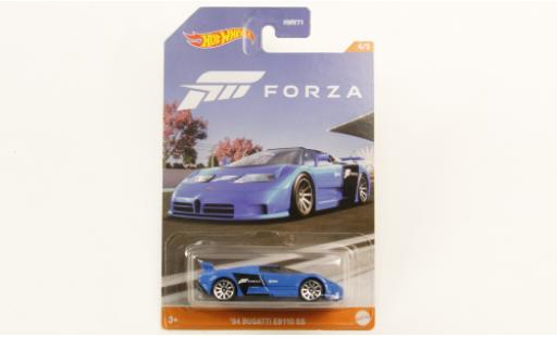Modelauto Bugatti EB110 Super Sport EB 110 SS blauw Forza 1994 1/64 Hot Wheels