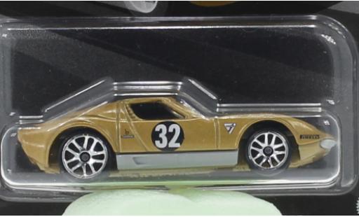Modelauto Lamborghini Miura SV gold 1971 1/64 Hot Wheels