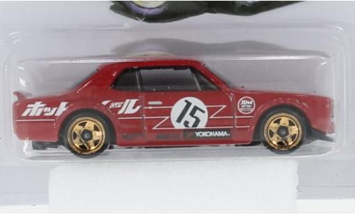 Modelauto Nissan Skyline 2000 HT GT-X rood 1/64 Hot Wheels