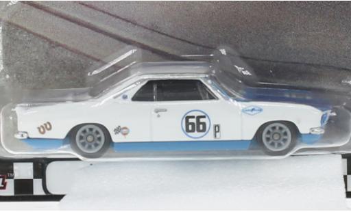 Modelauto Chevrolet Corvair tuning Yenko Stinger wit/blauw 1/64 Hot Wheels Premium