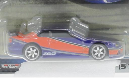 Modelauto Nissan Silvia S15 () blauw fonc&Atilde;&copy;/rood rapide & Furious 1/64 Hot Wheels Premium