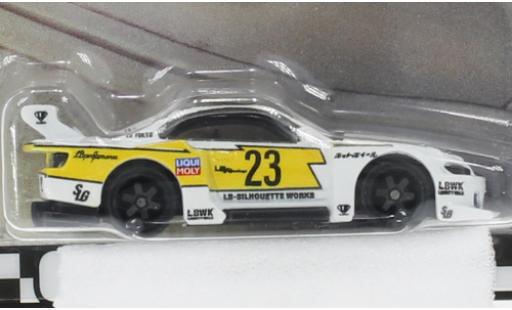 Modelauto Nissan Silvia S15 () LB-Super Silhouette wit/geel 1/64 Hot Wheels Premium