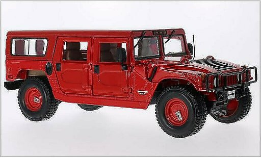 Hummer H1 Base 1/18 Maisto 4-Door Wagon rood modelauto