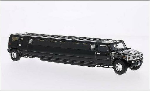 Hummer H2 Base 1/43 Neo Stretchlimousine zwart modelauto